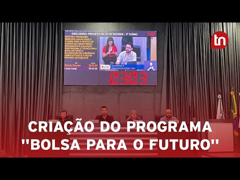 Vereadores aprovam criação do programa "Bolsa para o Futuro"