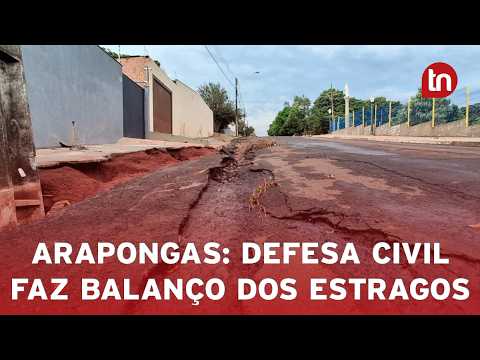 Defesa Civil faz balanço dos estragos com temporal em Arapongas