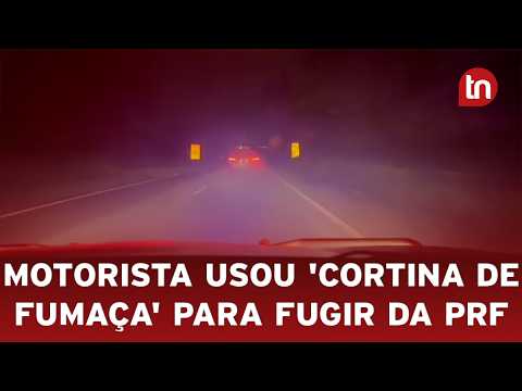 Motorista usa 'cortina de fumaça' para fugir da PRF e abandona carga de maconha em Maringá