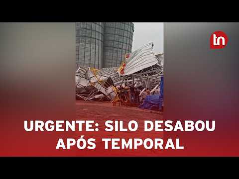 Temporal derruba silo de cooperativa em Jardim Alegre (PR)