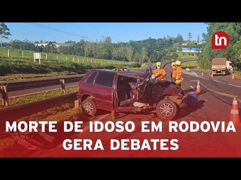 Morte de idoso em rodovia de Apucarana gera debates