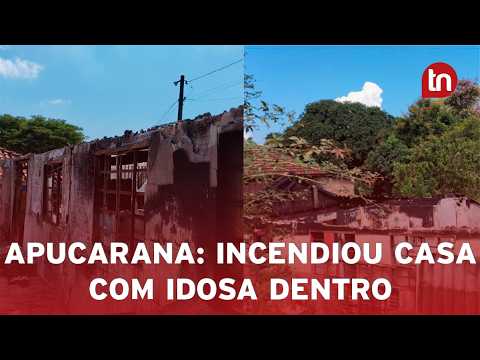 Mulher é presa suspeita de incendiar casa com idosa dentro em Apucarana