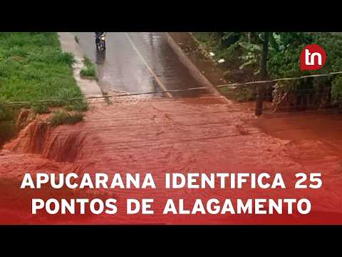 Apucarana mapeia 25 pontos de alagamento e prepara obras de drenagem