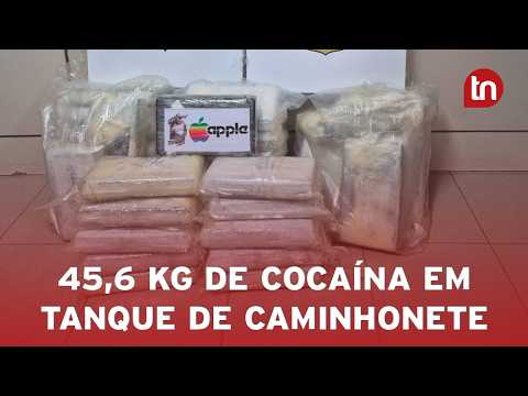 Caminhonete desmontada em Apucarana estava carregada com 45,6 kg de cocaína