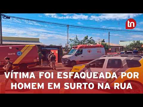 Homem é socorrido após ser esfaqueado no Jardim Ponta Grossa