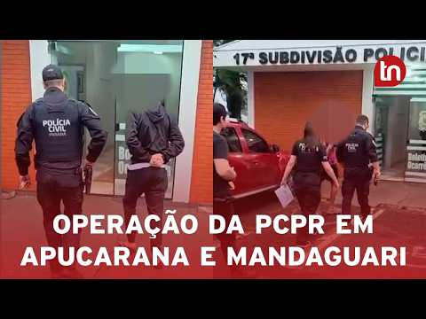 Operação da Polícia Civil prende suspeitos de tráfico em Apucarana e Mandaguari