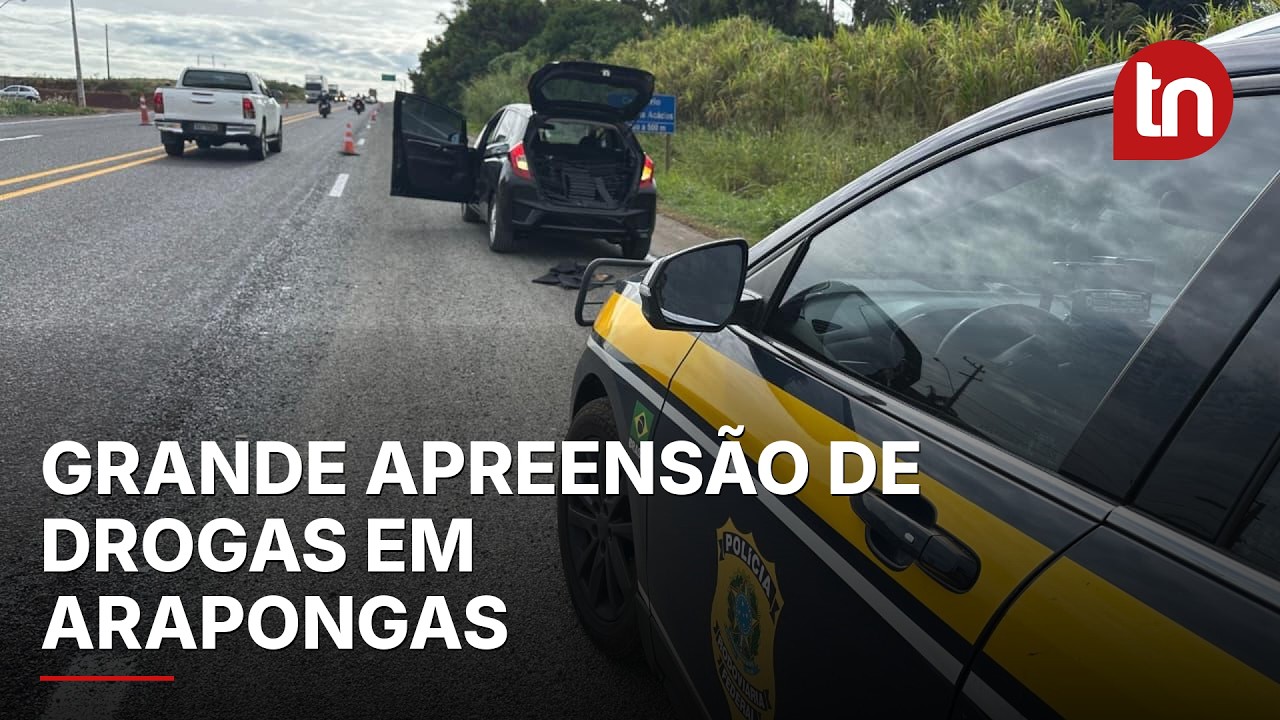 PRF apreende quase meia tonelada de maconha em carro roubado em Arapongas