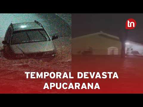 Temporal causa estragos em Apucarana e mobiliza forças de emergência