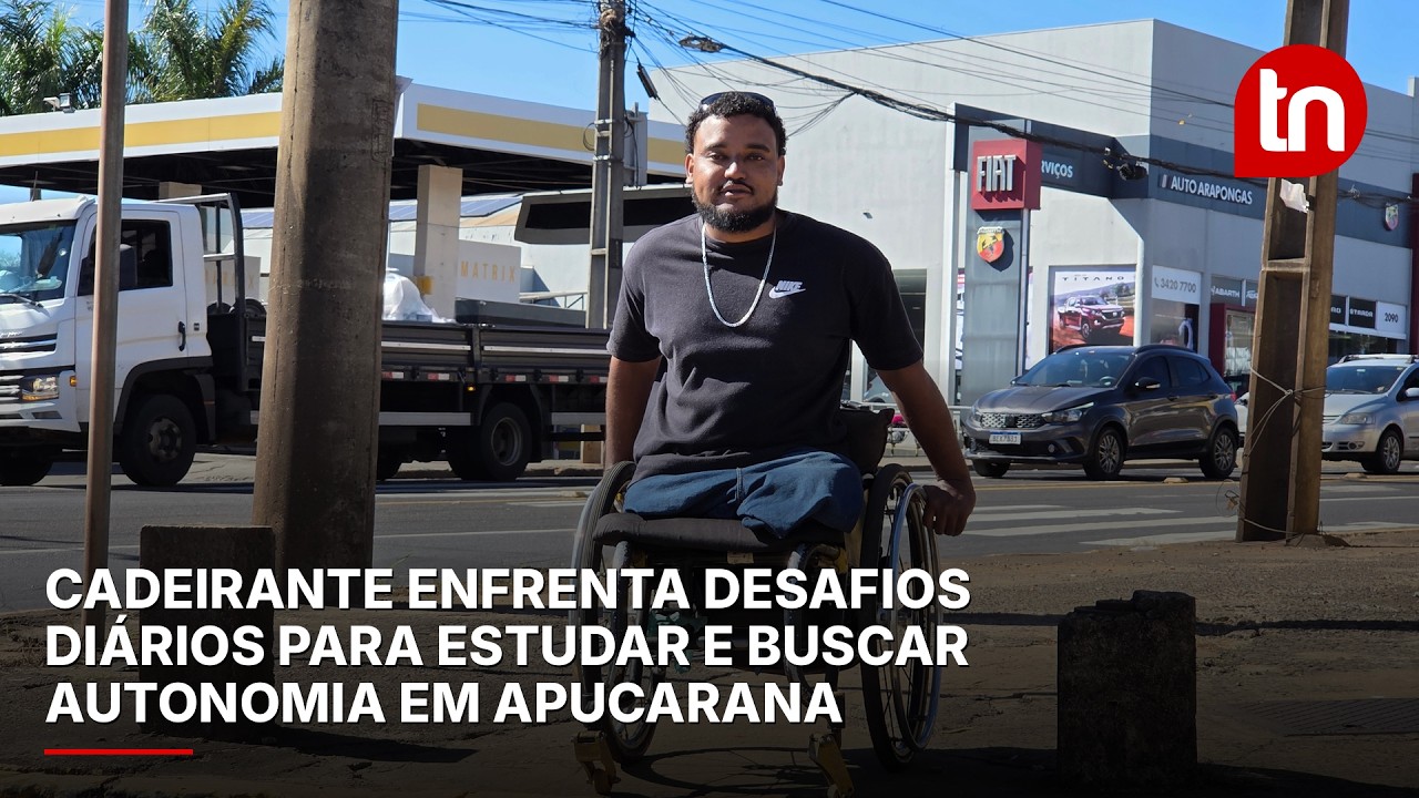 Cadeirante enfrenta desafios diários para estudar e buscar autonomia em Apucarana