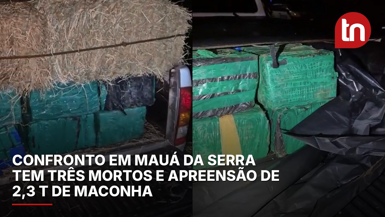 Confronto em Mauá da Serra tem três mortos e apreensão de 2,3 t de maconha