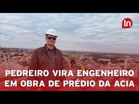 Engenheiro começa como pedreiro em obra de prédio até ser efetivado em Apucarana (PR)
