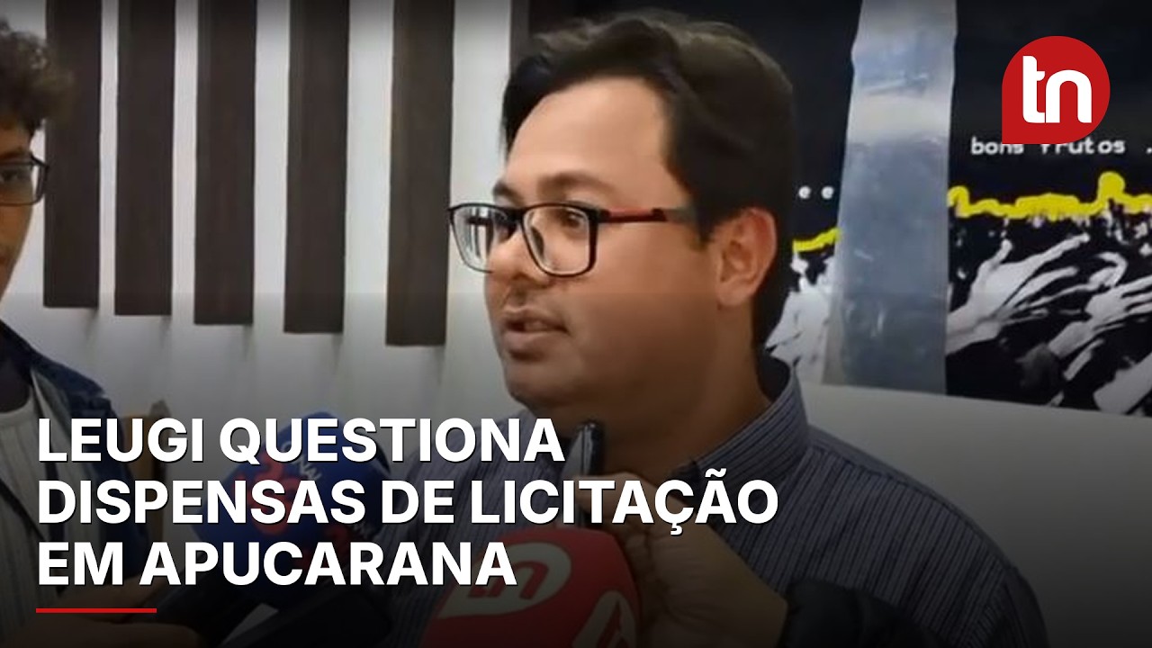 Lucas Leugi questiona dispensas de licitação em Apucarana