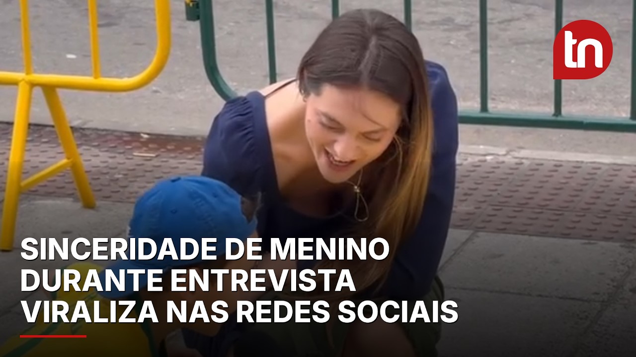 Sinceridade de menino durante entrevista viraliza nas redes sociais