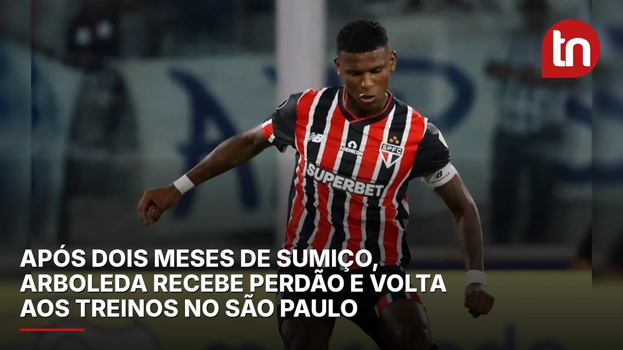 Após dois meses de sumiço, Arboleda recebe perdão e volta aos treinos no São Paulo