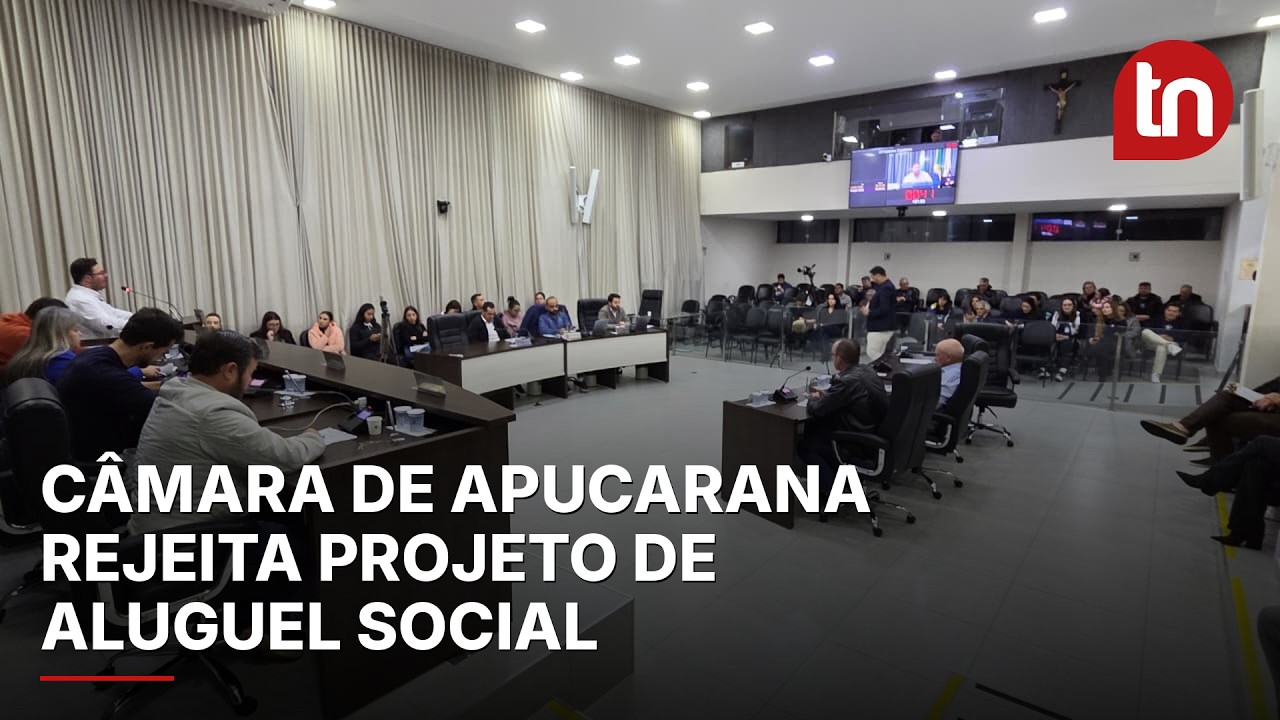 Câmara de Apucarana rejeita projeto de aluguel social