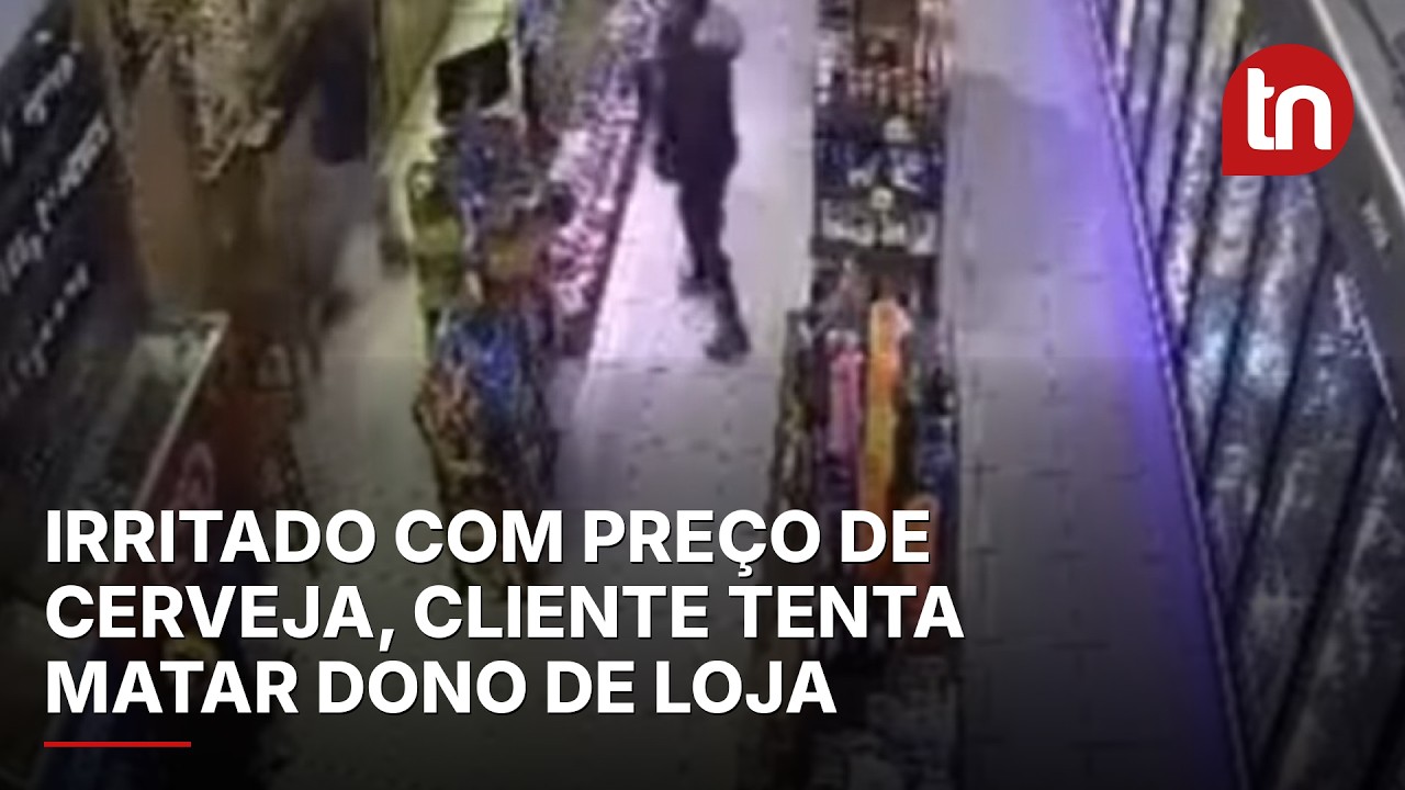 Irritado com preço de cerveja, cliente tenta matar dono de loja em SC