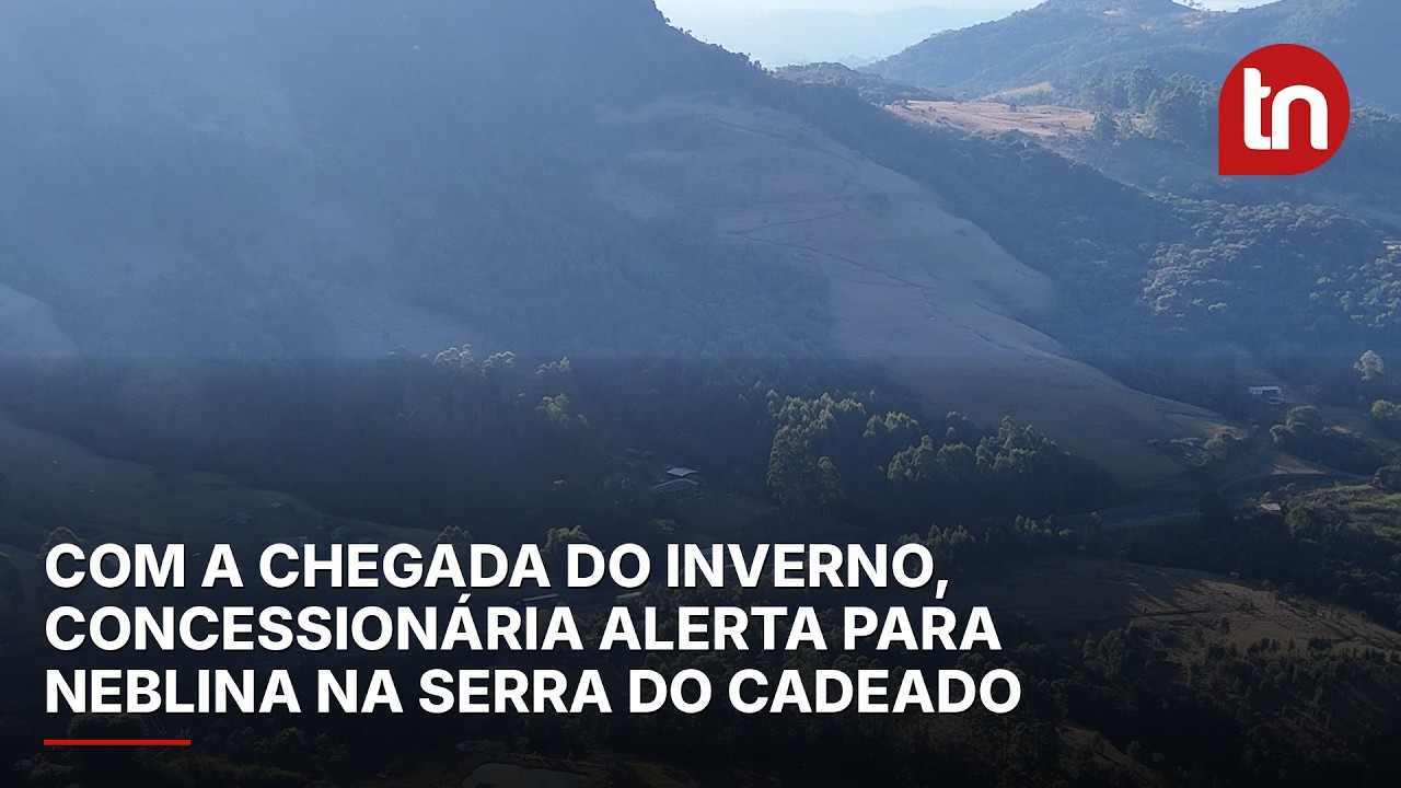 Com a chegada do inverno, concessionária alerta para neblina na Serra do Cadeado
