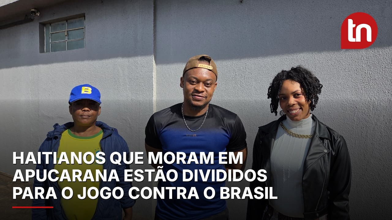 Haitianos que moram em Apucarana estão divididos para o jogo contra o Brasil