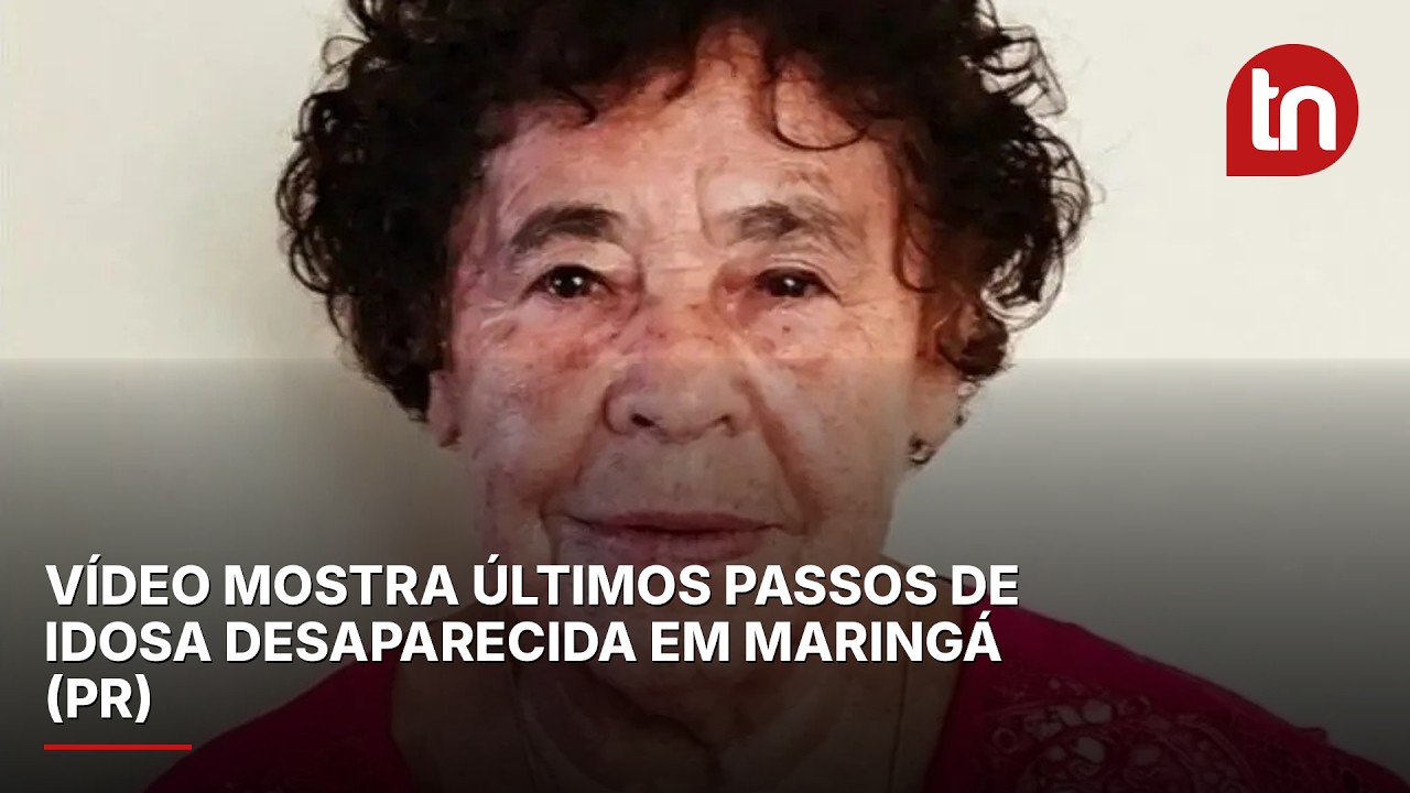 Vídeo mostra últimos passos de idosa desaparecida em Maringá (PR)