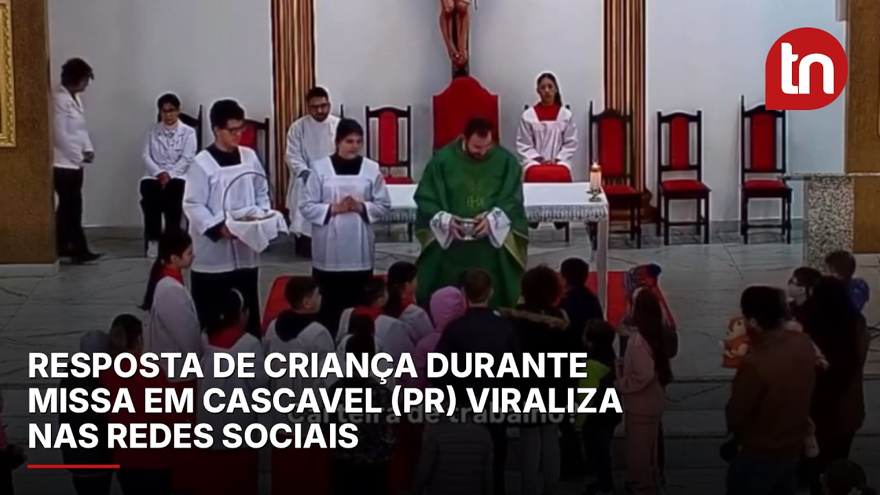 Padre fica sem reação após resposta sincera de criança durante missa no Paraná