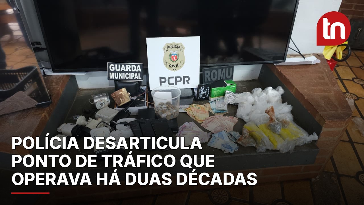 Polícia desarticula ponto de tráfico que operava há duas décadas em Arapongas