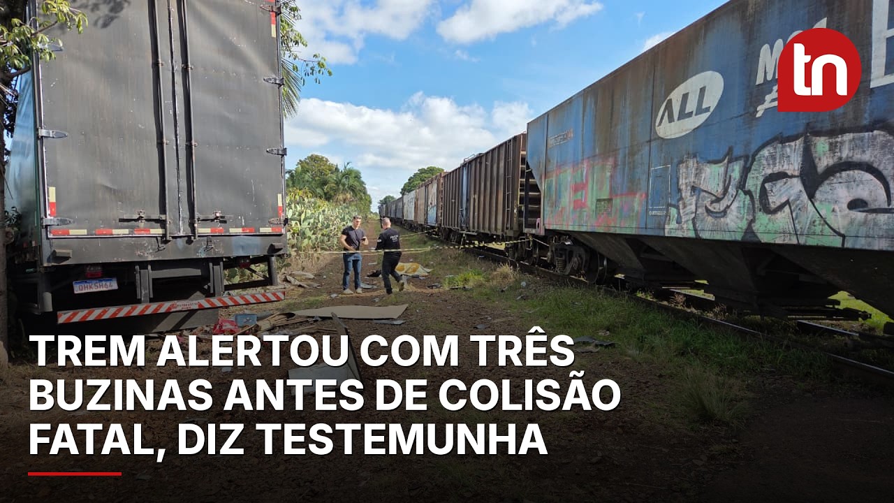 Trem alertou com três buzinas antes de colisão fatal, diz testemunha