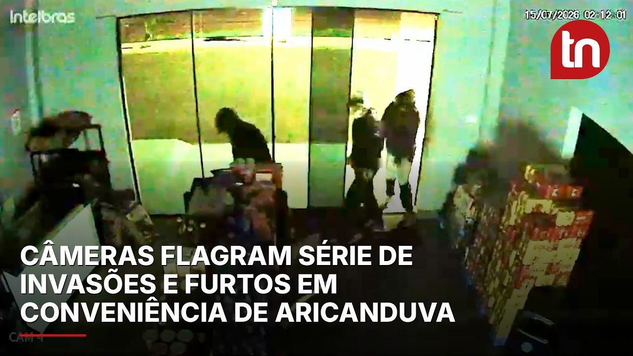 Câmeras flagram série de invasões e furtos em conveniência de Aricanduva