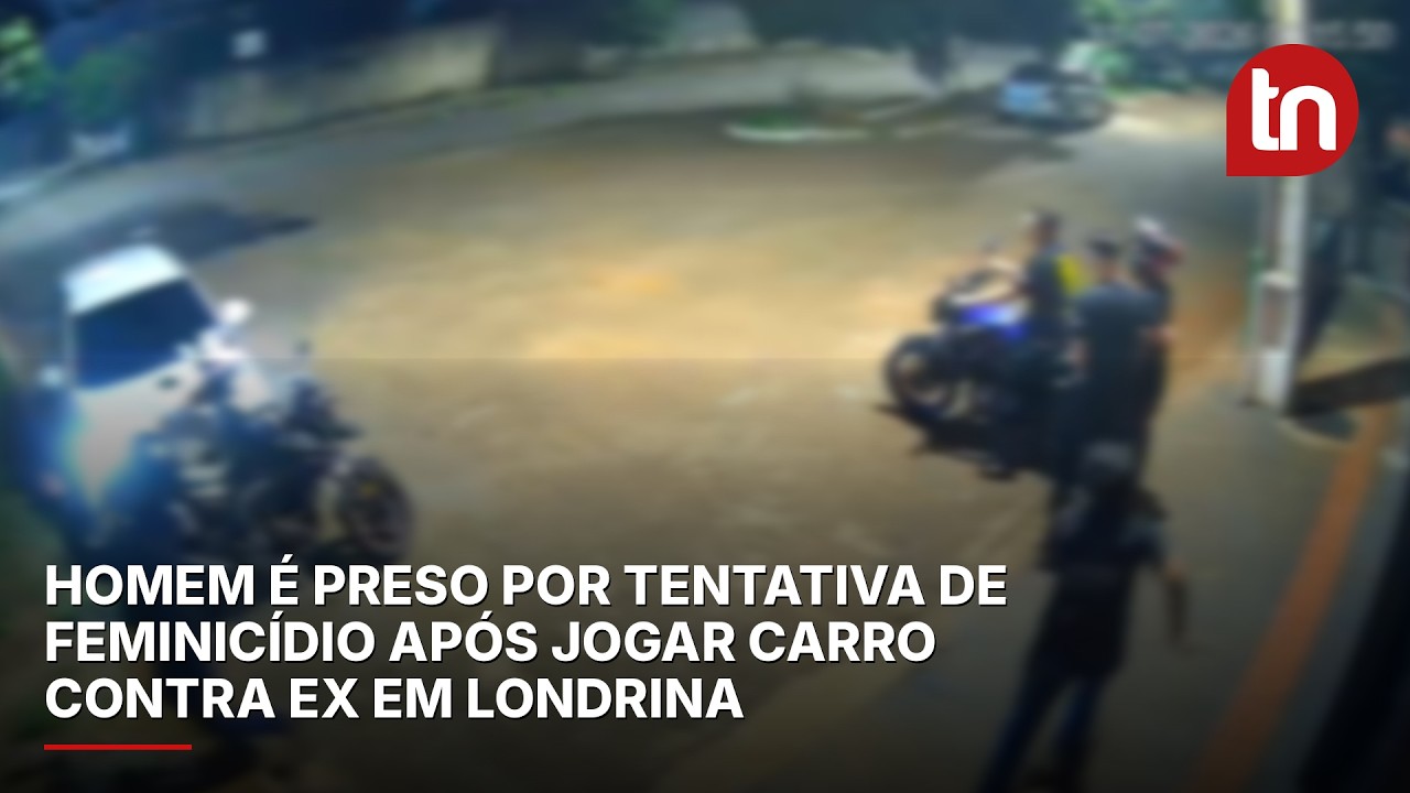 Homem é preso por tentativa de feminicídio após jogar carro contra ex em Londrina