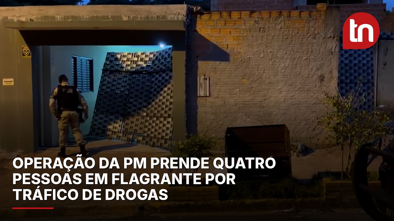 Operação da PM prende quatro pessoas em flagrante por tráfico de drogas