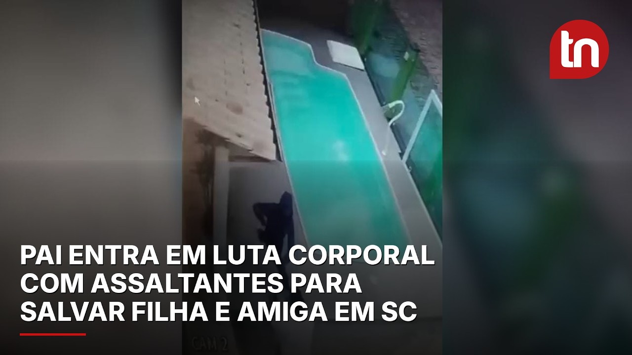 Pai entra em luta corporal com assaltantes para salvar filha e amiga em SC