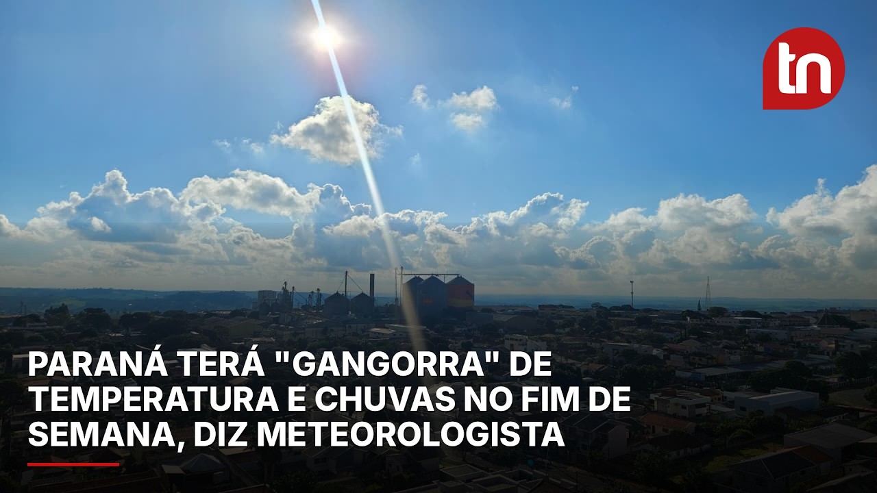 Paraná terá "gangorra" de temperatura e chuvas no fim de semana, diz meteorologista