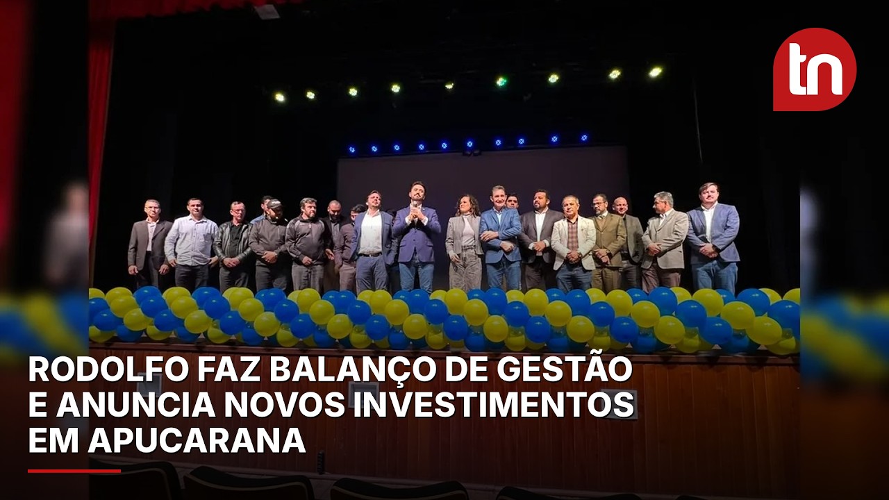 Rodolfo faz balanço de gestão e anuncia novos investimentos em Apucarana