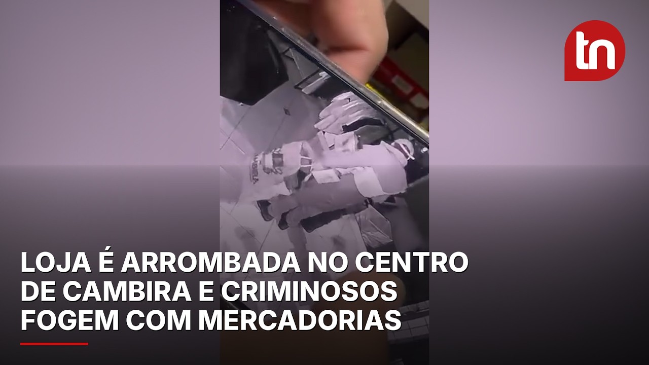 Loja é arrombada no centro de Cambira e criminosos fogem com mercadorias