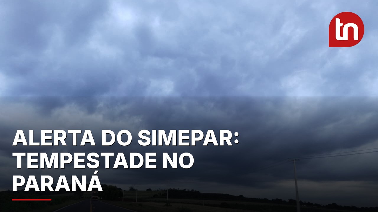 Fim de semana no Paraná terá chuvas e risco de tempestades, diz meteorologista