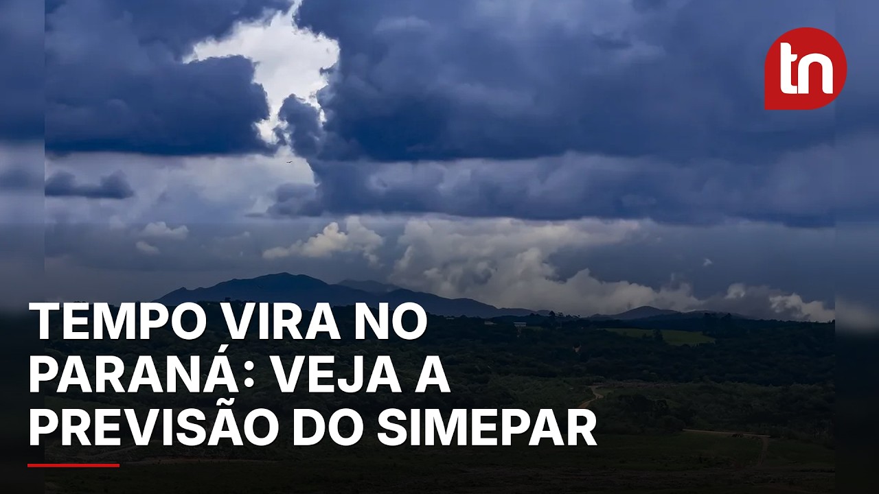 Fim de semana terá chuvas, trovoadas e calor intenso no Paraná, aponta o Simepar