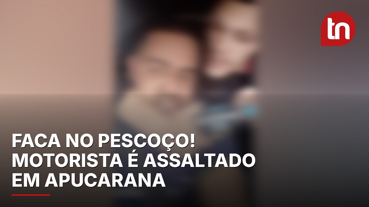 Motorista de app é assaltado com faca no pescoço e grava o roubo em Apucarana