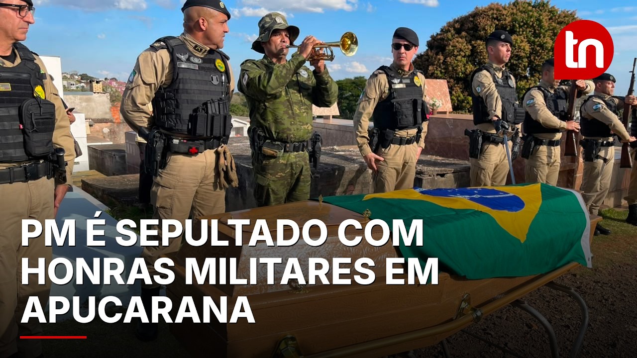 PM vítima de infarto é sepultado com honras militares em Apucarana