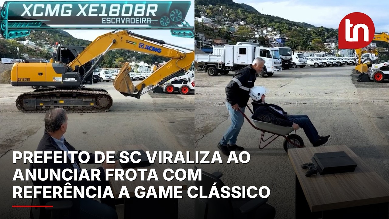 Prefeito de SC viraliza ao anunciar frota com referência a game clássico