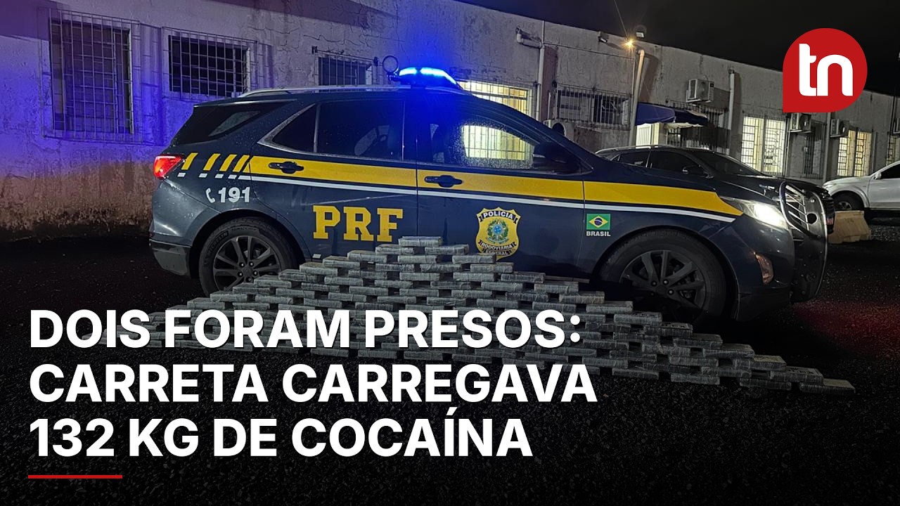 PRF apreende 132,5 kg de cocaína escondidos em carreta no Paraná