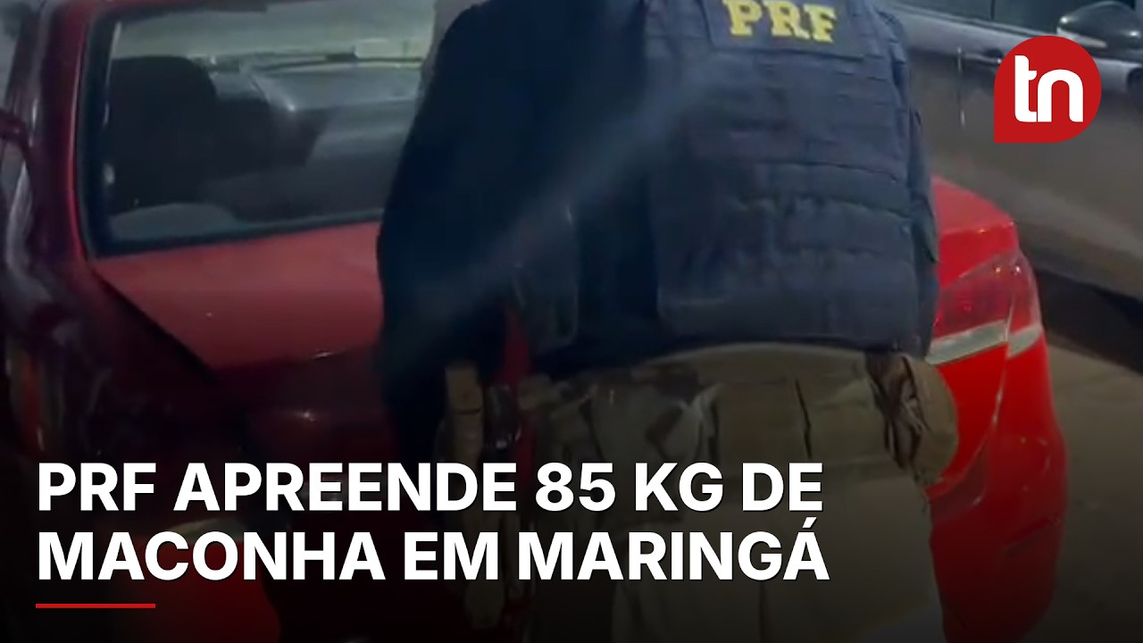 PRF apreende 85 kg de maconha no Contorno Norte de Maringá