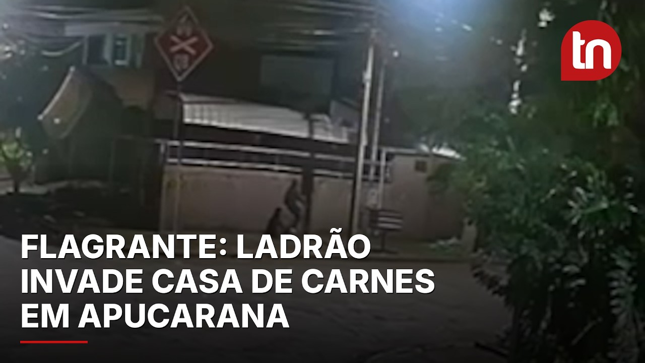 'Sensação de impotência', diz dono de casa de carnes que foi invadida por ladrão em Apucarana