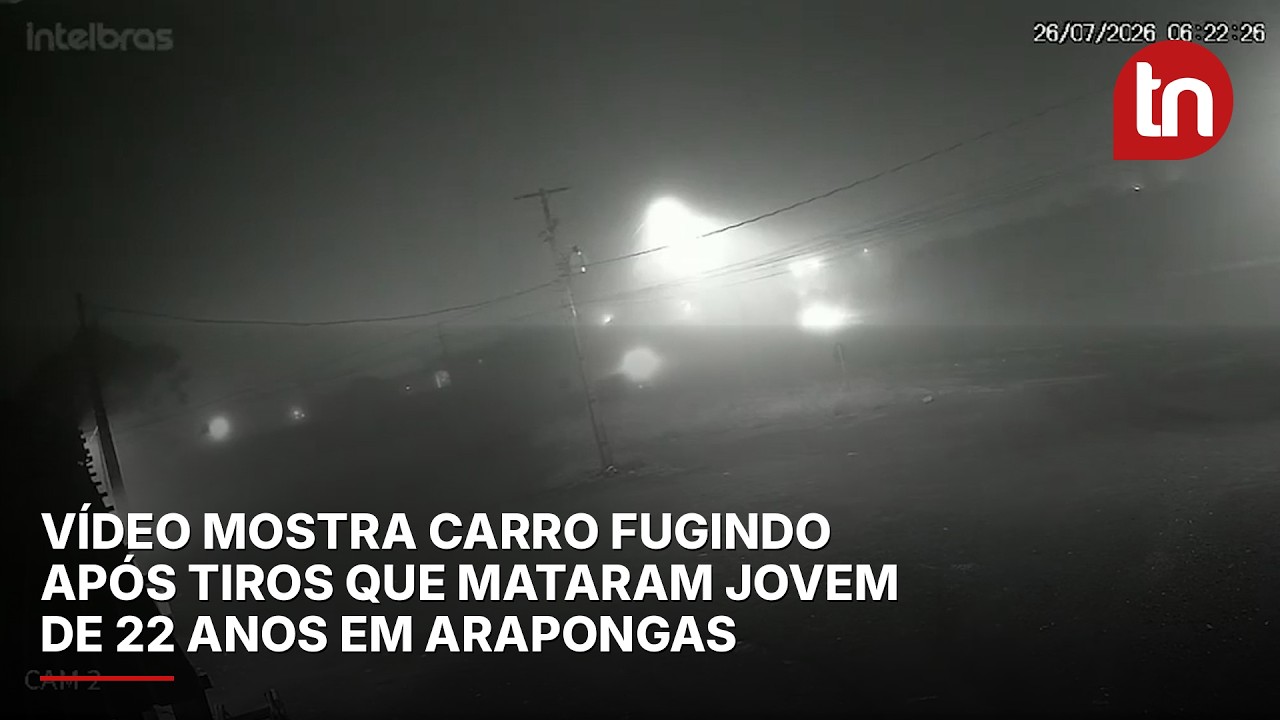 Vídeo mostra carro fugindo após tiros que mataram jovem de 22 anos em Arapongas