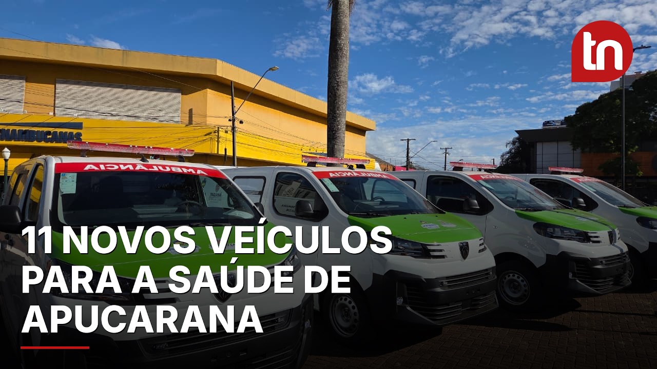 Apucarana entrega quatro ambulâncias e sete veículos para a Saúde