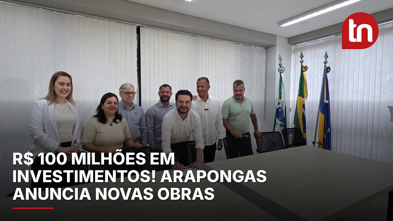 Arapongas anuncia pacote de obras de mais de R$ 100 milhões