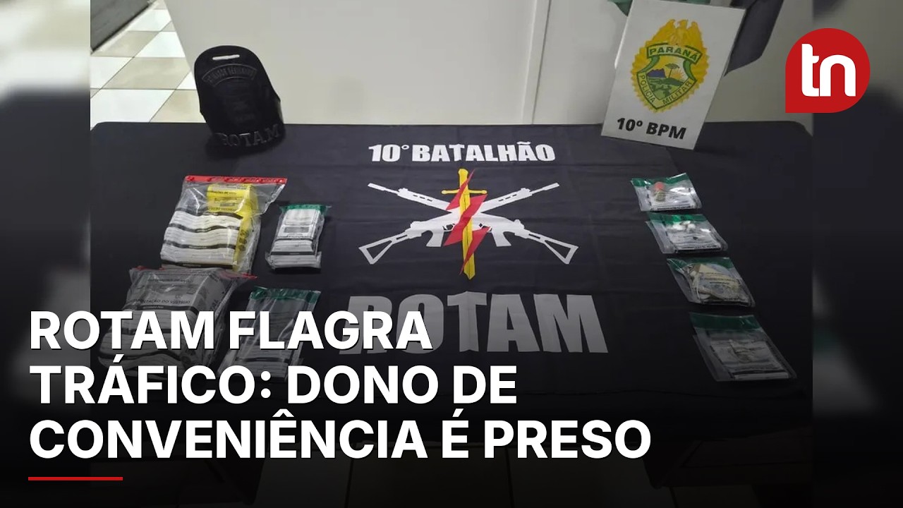 Dono de conveniência é preso pela Rotam por tráfico de drogas em Apucarana