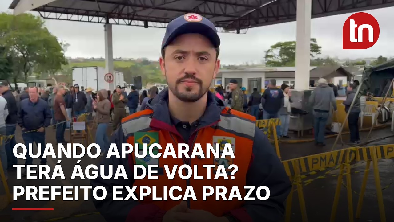 Energia é religada na captação de água em Apucarana após temporal