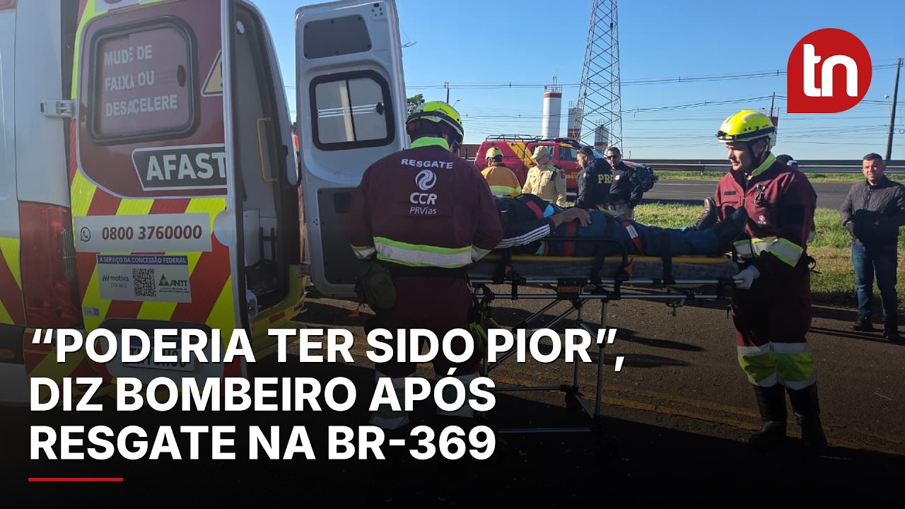 “Poderia ter sido pior”: Bombeiro fala sobre capotamento na BR-369