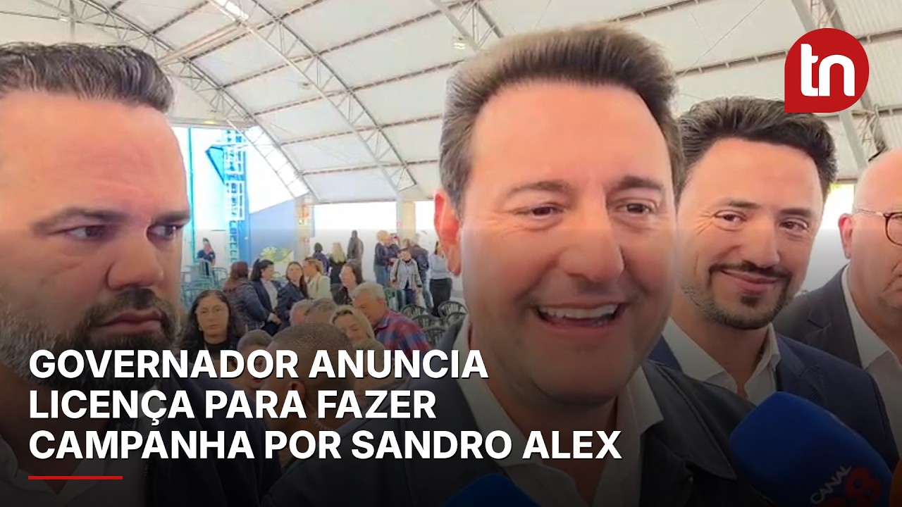 Ratinho Jr. confirma que vai se licenciar do cargo para apoiar Sandro Alex