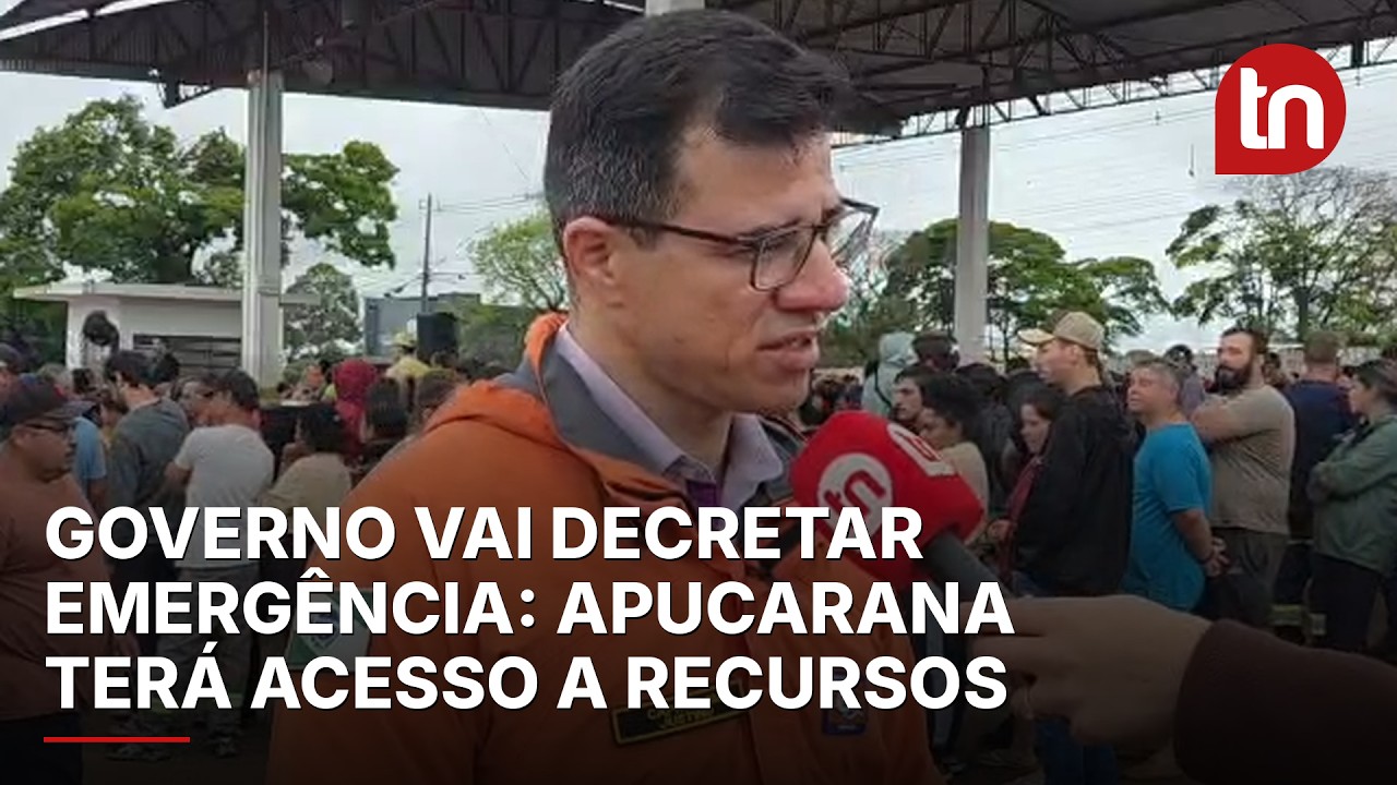 Governo vai homologar situação de emergência em Apucarana, afirma chefe da Defesa Civil