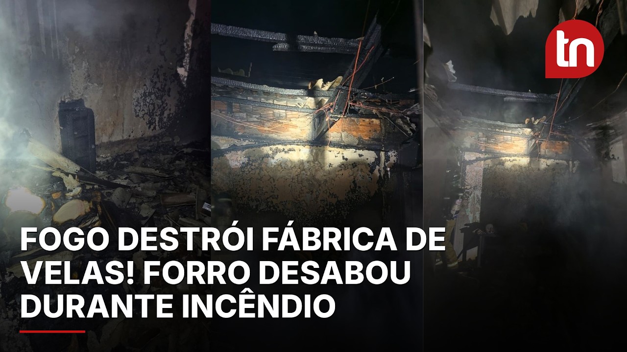 Incêndio destrói edícula usada para fabricação de velas em Arapongas